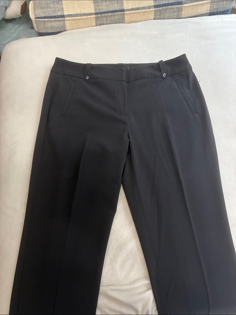 Style & Co. Black Straight-Leg Dress Trousers